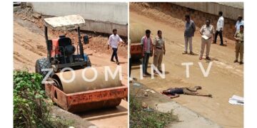 ಉಪ್ಪಿನಂಗಡಿ: ರಸ್ತೆ ಕಾಮಗಾರಿ ವೇಳೆ ರೋಡ್ ರೋಲರ್ ಹರಿದು ವ್ಯಕ್ತಿ ಸಾವು..!!