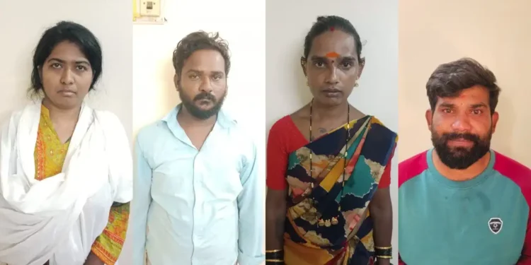 ಶ್ರೀಮಂತ ಯುವಕರ ಬಲೆಗೆ ಬೀಳಿಸ್ತಿದ್ದ ಯುವತಿ, ಹಲ್ಲೆ ಮಾಡಿ ದೋಚುತ್ತಿದ್ದ ಹನಿಟ್ರ್ಯಾಪ್ ಗ್ಯಾಂಗ್ ಅರೆಸ್ಟ್..!!