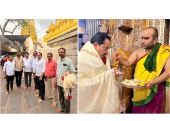 ಮೈಸೂರು ಕಂಬಳ ; ತಾಯಿ ಚಾಮುಂಡೇಶ್ವರಿಗೆ ಪೂಜೆ ಸಲ್ಲಿಸಿ ಕಂಬಳದ ಸ್ಥಳ ವೀಕ್ಷಣೆಗೆ ತೆರಳಿದ ಶಾಸಕ ಅಶೋಕ್ ರೈ..!!