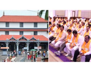 ಧರ್ಮಸ್ಥಳದಲ್ಲಿ ಬಿಜೆಪಿ ಶಾಸಕಾಂಗ ಪಕ್ಷದ ಸಭೆ: ಶಾಸಕರಿಂದ ಆಣೆ-ಪ್ರಮಾಣಕ್ಕೆ ನಿರ್ಧಾರ..!!