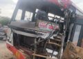 KSRTC ಬಸ್ – ಕಂಟೇನರ್ ಲಾರಿ ನಡುವೆ ಭೀಕರ ಅಪಘಾತ..!!