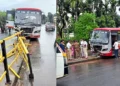 ಕೆಎಸ್ಆರ್ಟಿಸಿ ಬಸ್ ಅಪಘಾತ: ಡಿವೈಡರ್, ದಾರಿದೀಪ ಕಂಬ ಜಖಂ..!!
