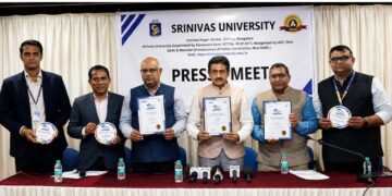 ಶ್ರೀನಿವಾಸ ವಿಶ್ವವಿದ್ಯಾಲಯಕ್ಕೆಮೂರು ಅಂತಾರಾಷ್ಟ್ರೀಯ ಪ್ರಶಸ್ತಿ : ಶಿಕ್ಷಣ ಕ್ಷೇತ್ರದಲ್ಲಿ ಹೊಸ ಮೈಲಿಗಲ್ಲು..!!!