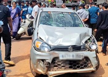 ಬಂಟ್ವಾಳ: ನಿಯಂತ್ರಣ ತಪ್ಪಿದ ಕಾರು ರಸ್ತೆ ಬದಿ ನಿಲ್ಲಿಸಿದ್ದ ವಾಹನಗಳಿಗೆ ಡಿಕ್ಕಿ; ಮೂವರಿಗೆ ಗಾಯ..!!