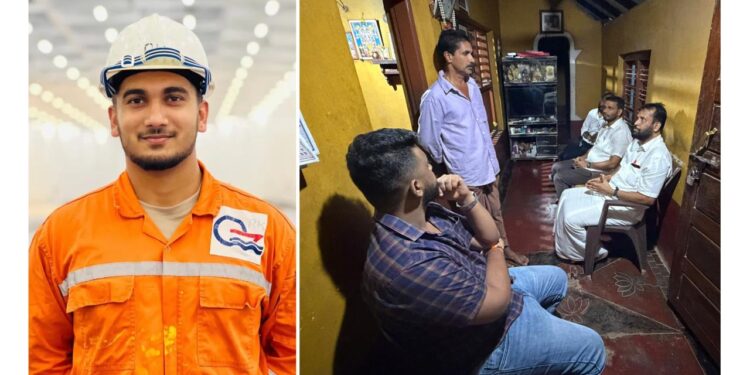 ಒಮಾನ್ ಕರಾವಳಿಯಲ್ಲಿ ಕ್ಷಿಪಣಿ ದಾಳಿ: ರಕ್ಷಿಸಲ್ಪಟ್ಟ ಬಂಟ್ವಾಳದ ರಚನ್ ಬಿಳಿಯೂರು ಮನೆಗೆ ಪುತ್ತಿಲ ಭೇಟಿ..!
