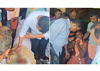 ಬಿ.ಸಿ ರೋಡ್ ಯುವತಿ ಹತ್ಯೆ: ಅಂತಿಮ ದರ್ಶನ ಪಡೆದು ಮನೆಯವರಿಗೆ ಸಾಂತ್ವನ ಹೇಳಿದ ಚೌಟ..!!!