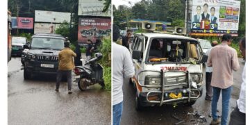 ಪುತ್ತೂರು : ಆಂಬ್ಯುಲೆನ್ಸ್ ಮತ್ತು ಕಾರಿನ ನಡುವೆ ಡಿಕ್ಕಿ..!!