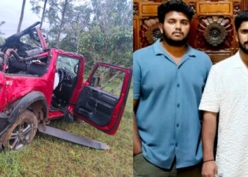 ಸ್ನೇಹಿತನ ಬರ್ತ್‌ಡೇ ಮುಗಿಸಿ ಬರುತ್ತಿದ್ದಾಗ ಥಾರ್ ಪಲ್ಟಿ : ಇಬ್ಬರು ದುರ್ಮರಣ, ಮೂವರು ಗಂಭೀರ ..!!