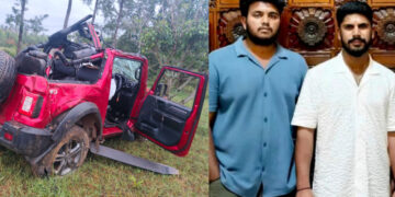 ಸ್ನೇಹಿತನ ಬರ್ತ್‌ಡೇ ಮುಗಿಸಿ ಬರುತ್ತಿದ್ದಾಗ ಥಾರ್ ಪಲ್ಟಿ : ಇಬ್ಬರು ದುರ್ಮರಣ, ಮೂವರು ಗಂಭೀರ ..!!