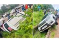 ಕಲ್ಲಡ್ಕ: ನಿಯಂತ್ರಣ ತಪ್ಪಿ ಗುಂಡಿಗೆ ಬಿದ್ದ ಕಾರು..!!