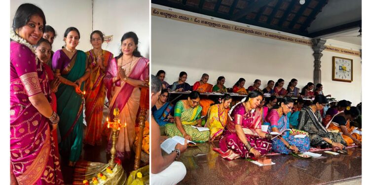 ಶ್ರೀ ಮಹಾಲಿಂಗೇಶ್ವರ ದೇವಸ್ಥಾನದಲ್ಲಿ ಮಹಿಳೆಯರಿಂದ ಕುಂಕುಮಾರ್ಚನೆ..!