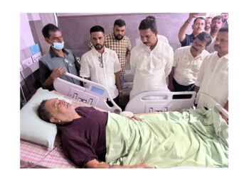 ಅಪಘಾತದಲ್ಲಿ ಗಾಯಗೊಂಡ ಮಾಜಿ ಸಚಿವ ರಮಾನಾಥ ರೈ ಆರೋಗ್ಯ ವಿಚಾರಿಸಿದ ನಳಿನ್ ಕುಮಾರ್ ಕಟೀಲ್..!