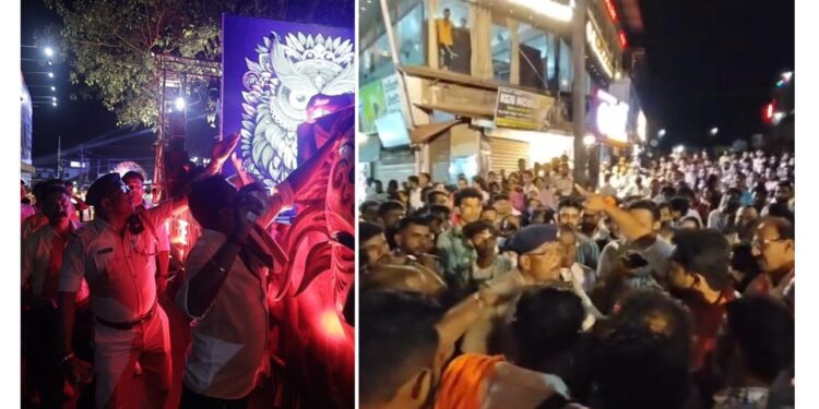 ಪುತ್ತೂರು ಗಣೇಶೋತ್ಸವ ಶೋಭಾಯಾತ್ರೆ: ಸ್ತಬ್ಧಚಿತ್ರಗಳ ಸೌಂಡ್ಸ್ಗೆ ಪೊಲೀಸರ ತಡೆ : ಪ್ರದರ್ಶನ ಅರ್ಧಕ್ಕೆ ಸ್ಥಗಿತ..!!