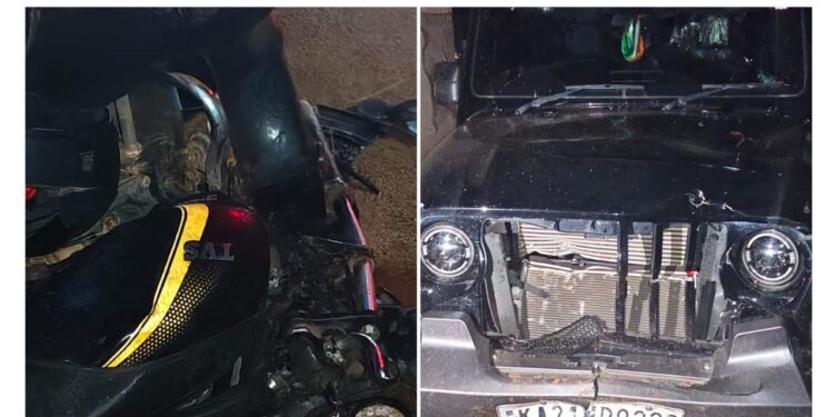 ಅಲಂಕಾರು: ಬೈಕ್ ಗೆ ಡಿಕ್ಕಿ ಹೊಡೆದ ಥಾರ್: ಬೈಕ್ ಸವಾರ ಮೃತ್ಯು:ಚಾಲಕ ಪರಾರಿ..!