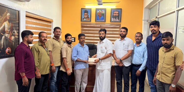 ಅರುಣ ಸಾರಥಿ ಆಟೋ ಚಾಲಕರ ಸಂಘಟನೆಯ ವತಿಯಿಂದ ಧನಸಹಾಯ..!