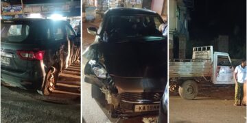 ಪುತ್ತೂರು: ಕಬಕದಲ್ಲಿ ಸರಣಿ ಅಪಘಾತ..!!