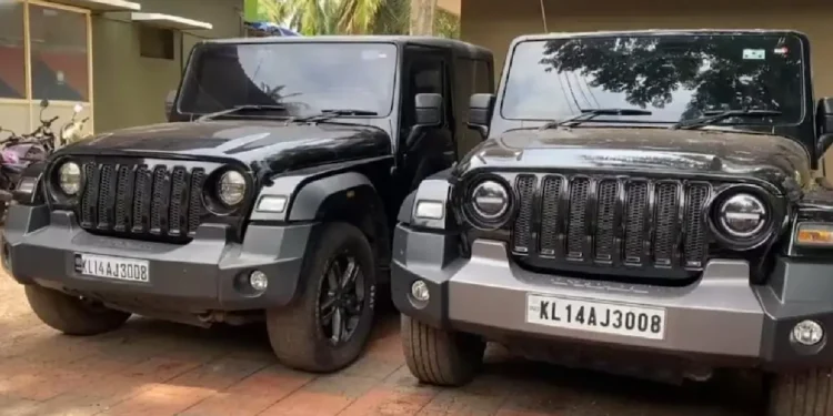 ಒಂದೇ ನೋಂದಣಿ ಸಂಖ್ಯೆಯ ಎರಡು ಥಾರ್ ವಾಹನಗಳು ವಶಕ್ಕೆ..!