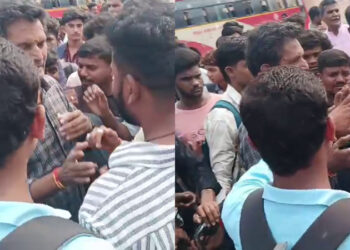 ಬಸ್ ನಿಲ್ದಾಣದಲ್ಲಿ ಹುಡುಗಿಯರ ಫೋಟೋ ತೆಗೆಯುತ್ತಿದ್ದ ವ್ಯಕ್ತಿಗೆ ಧರ್ಮದೇಟು – ಮೊಬೈಲ್‌ನಲ್ಲಿ ಅಶ್ಲೀಲ ಚಿತ್ರಗಳು ಪತ್ತೆ..!