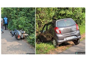 ವಿಟ್ಲ: ಕಾರು ಮತ್ತು ಆಕ್ಟಿವಾ ಮುಖಾಮುಖಿ ಡಿಕ್ಕಿ; ಸವಾರನಿಗೆ ಗಾಯ..!