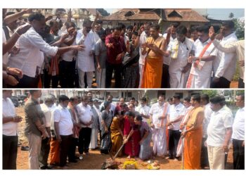 ಪುತ್ತೂರು: ಮಹಾಲಿಂಗೇಶ್ವರ ದೇವಳದ ಬದಿಯಿಂದ ರೈಲ್ವೇ ಸ್ಟೇಷನ್ ಸಂಪರ್ಕ ರಸ್ತೆಗೆ 3 ಕೋಟಿ ರೂ. ಅನುದಾನ: ಶಾಸಕ ಅಶೋಕ್ ರೈ ಅವರಿಂದ ಶಿಲಾನ್ಯಾಸ