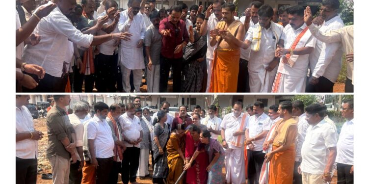 ಪುತ್ತೂರು: ಮಹಾಲಿಂಗೇಶ್ವರ ದೇವಳದ ಬದಿಯಿಂದ ರೈಲ್ವೇ ಸ್ಟೇಷನ್ ಸಂಪರ್ಕ ರಸ್ತೆಗೆ 3 ಕೋಟಿ ರೂ. ಅನುದಾನ: ಶಾಸಕ ಅಶೋಕ್ ರೈ ಅವರಿಂದ ಶಿಲಾನ್ಯಾಸ