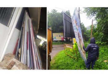 ಪುತ್ತೂರು: ನಗರಸಭೆ ಕಾರ್ಯಾಚರಣೆ : ಅನಧಿಕೃತ ಬ್ಯಾನರ್, ಫ್ಲೆಕ್ಸ್ ತೆರವು..!