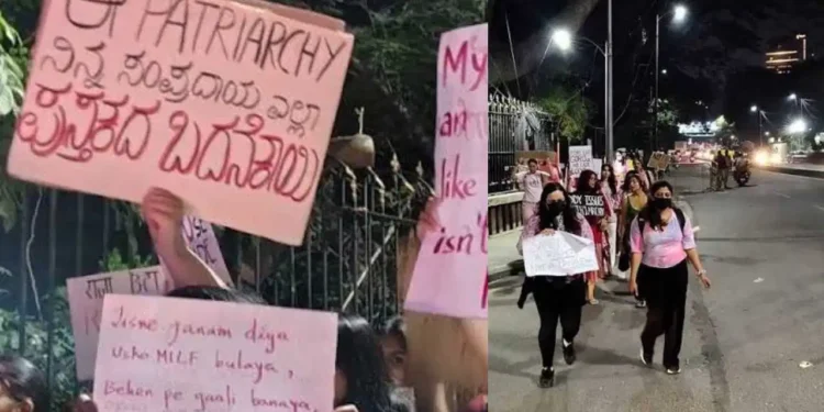 ಪೇಟ್ರಿಯಾರ್ಕಿ ವಿರುದ್ಧ ‘ಪಿಂಕ್’ ಕ್ರಾಂತಿ: ಬೆಂಗಳೂರಿನಲ್ಲಿ ಮಧ್ಯರಾತ್ರಿಯಲ್ಲಿ ಬೀದಿಗಿಳಿದು ಧ್ವನಿ ಎತ್ತಿದ ಮಹಿಳೆಯರು.!